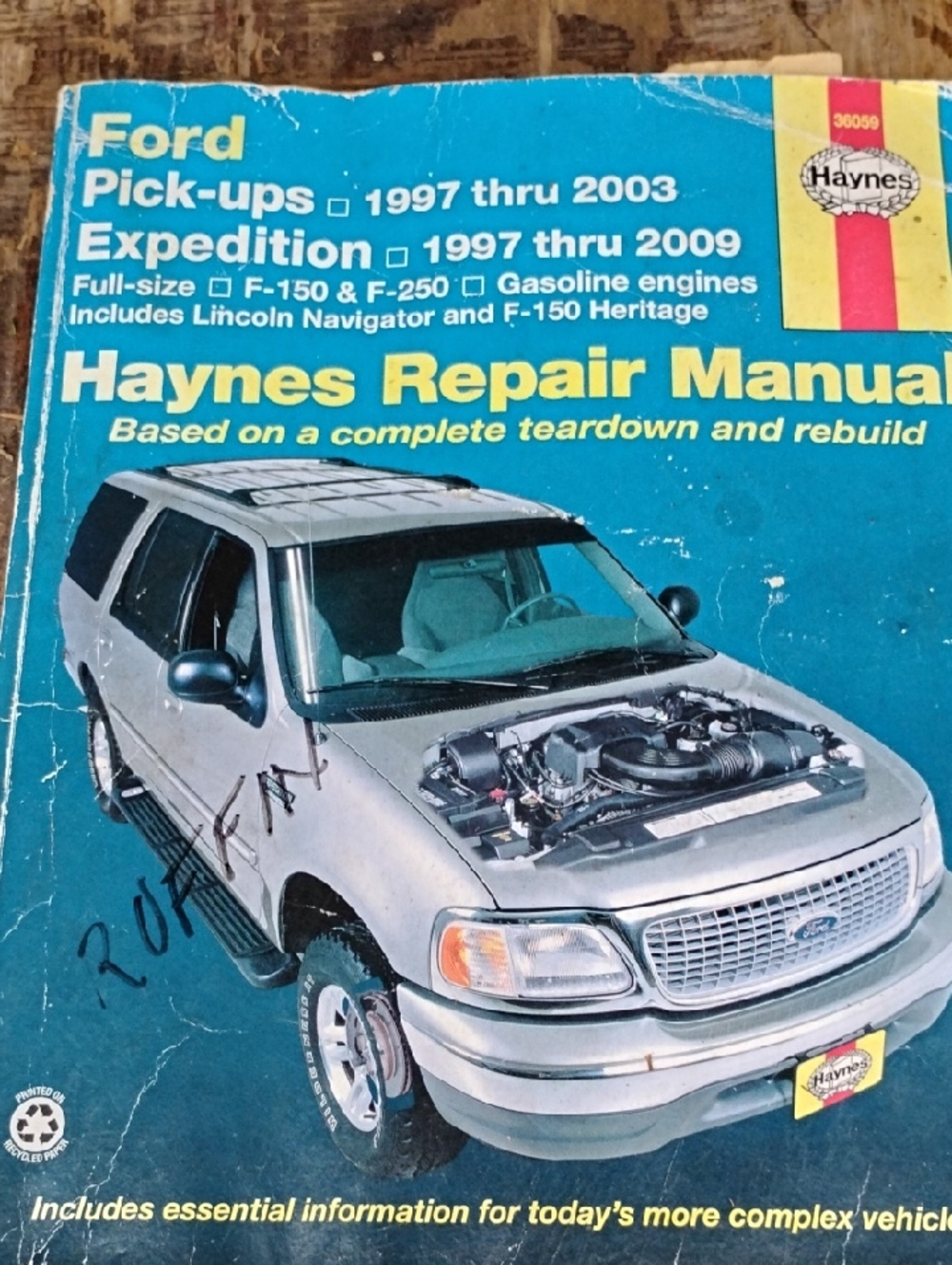 Haynes Repair Manual - Ford Pick-ups & Expedition (1997-2009) - Teal Cover